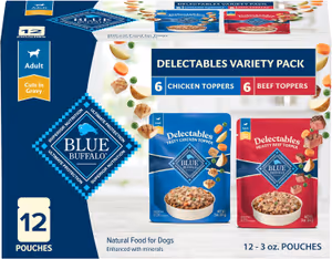 Blue Buffalo Delectables Natural Wet Dog Food Topper